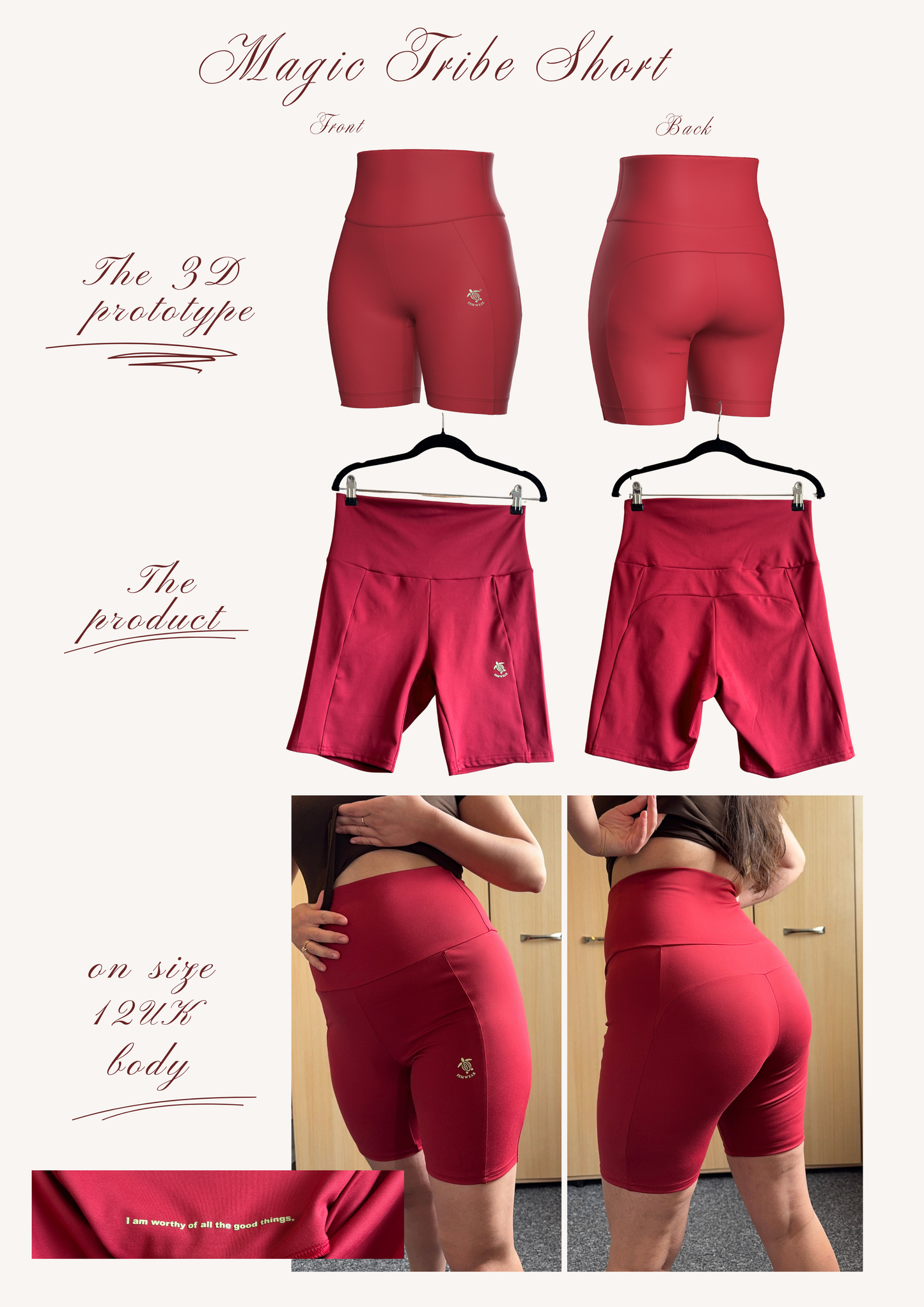 Magic Tribe Shorts_ FLAME SCARLET