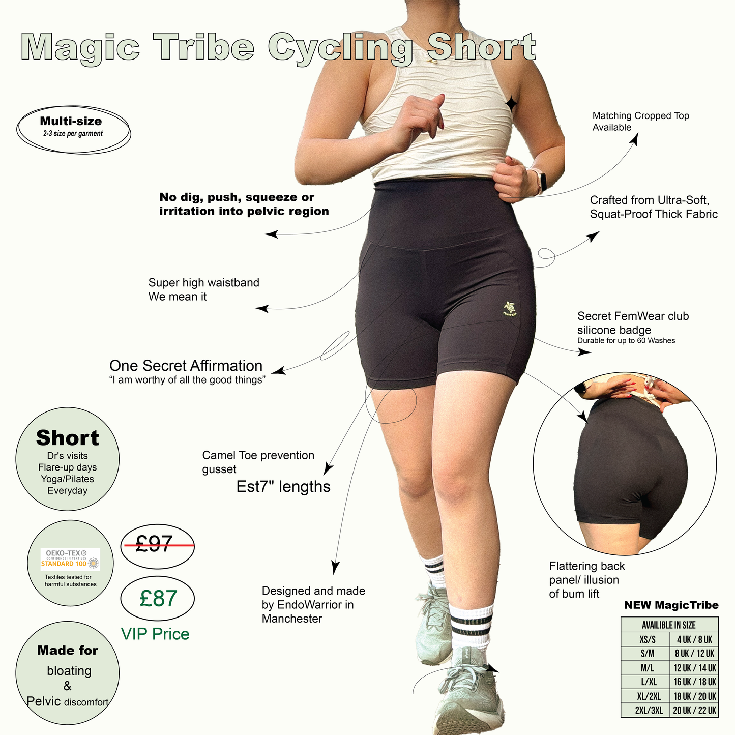 Magic Tribe Black Shorts