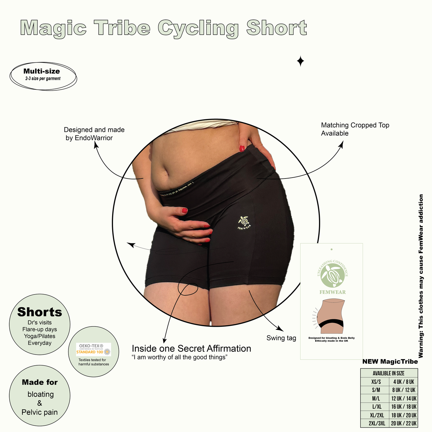 Magic Tribe Black Shorts