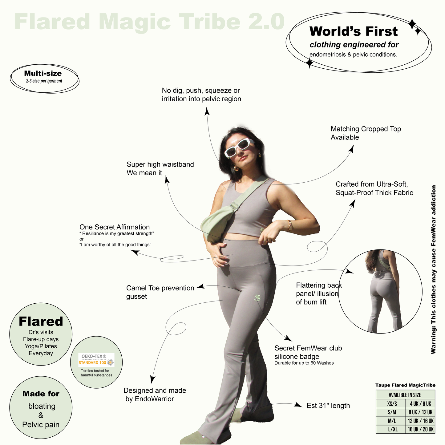 Flared Magic Tribe 2.0_TAUPE