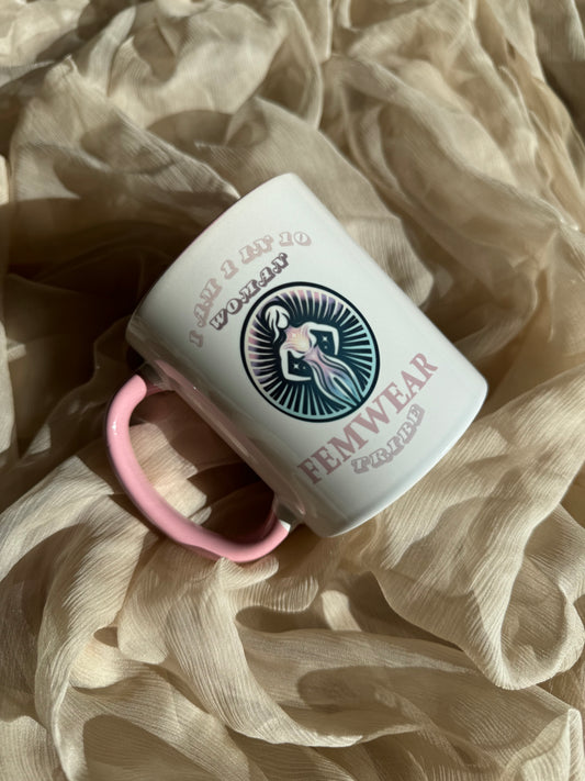 5% to charity 💛I am 1 in 10 Woman White & Pink Mug