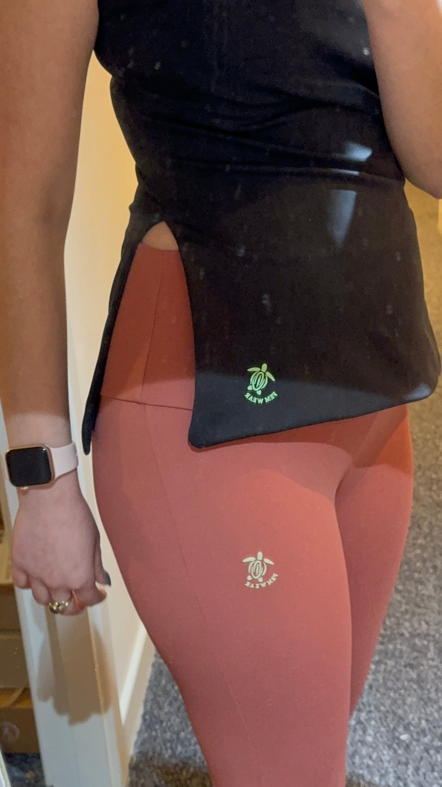 Long Top with Slits - Rose